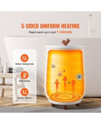 Towel Warmers for Bathroom, Towel Warmer Bucket Auto Shut Off for Spa Fits up to 3 Oversized Bath Towels, Blankets, Clothes, Bathrobes