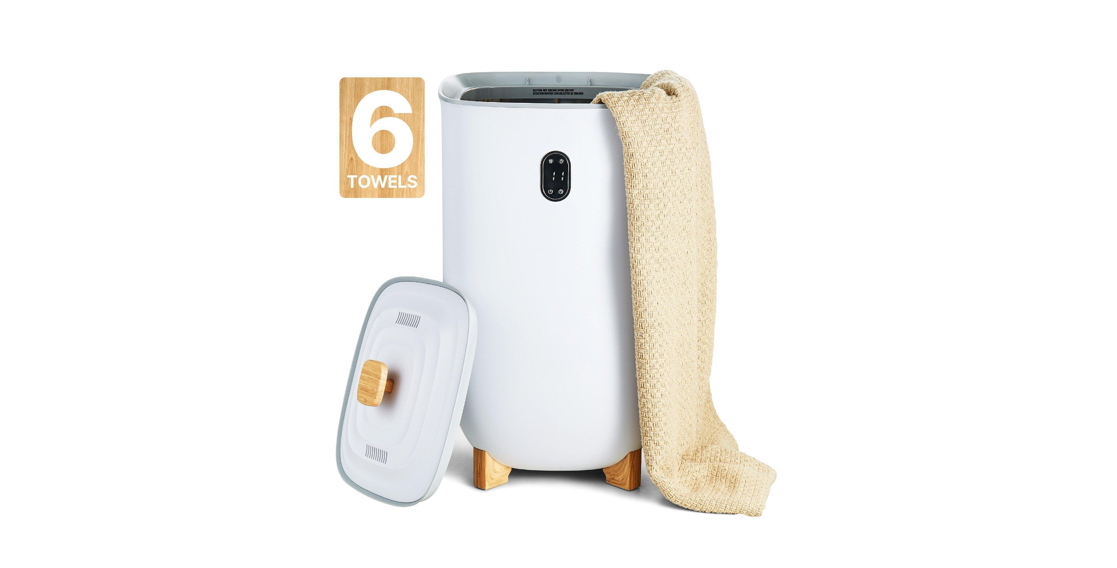 Ecooso Towel Warmer for Bathroom, 35L Large Bucket Dryer with Auto Shut-Off, Fits 6 Oversized Towels, Blankets, Clothes, and Bathrobes for Spa Use