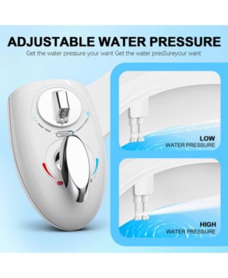 Adjustable Dual-Nozzle Cleansing Attachment – Hot & Cold Water Spray with Self-Rinsing Function, Easy Installation