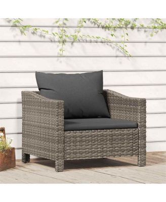 Garden Set of 1 Armchair  Poly rattan Medium Lightweight