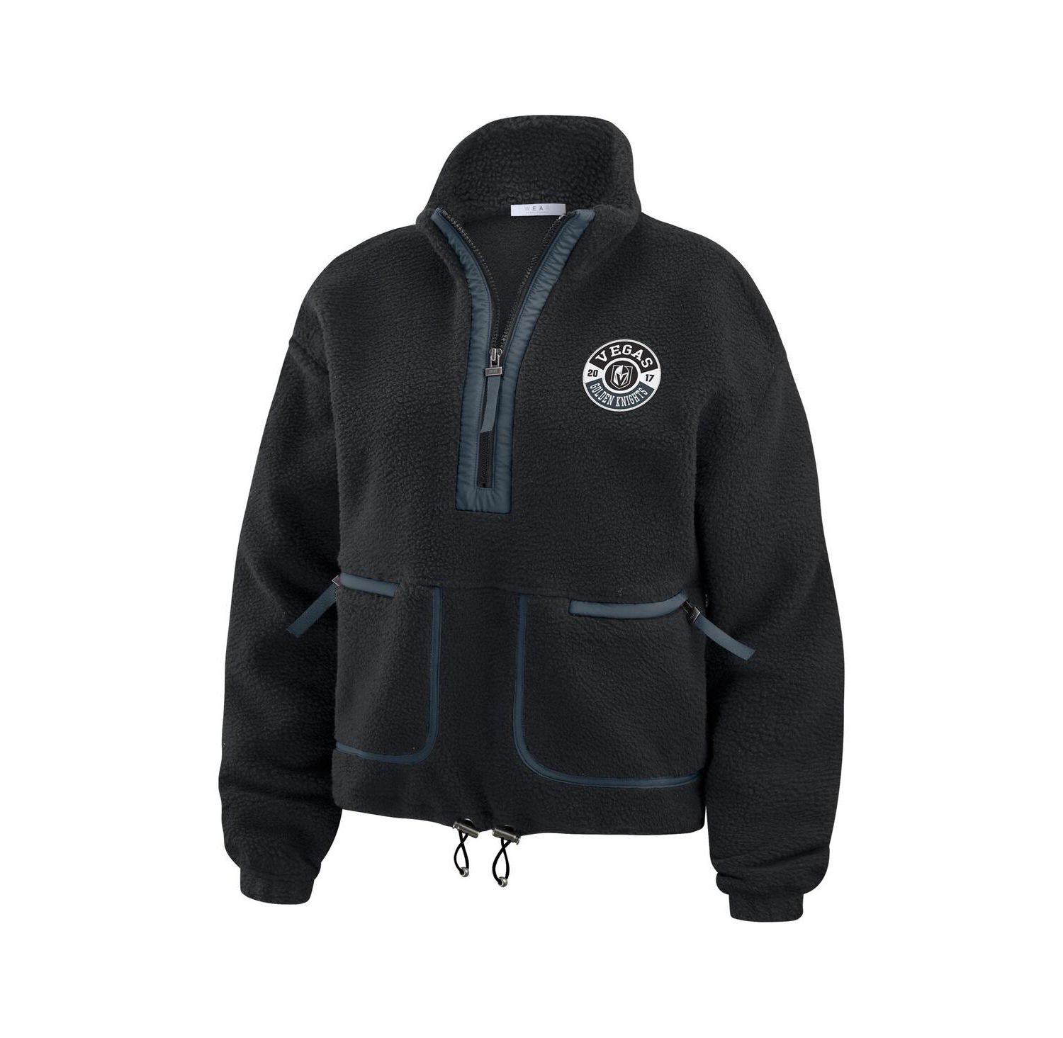 Women's Black Vegas Golden Knights Polar Fleece Half-Zip Jacket