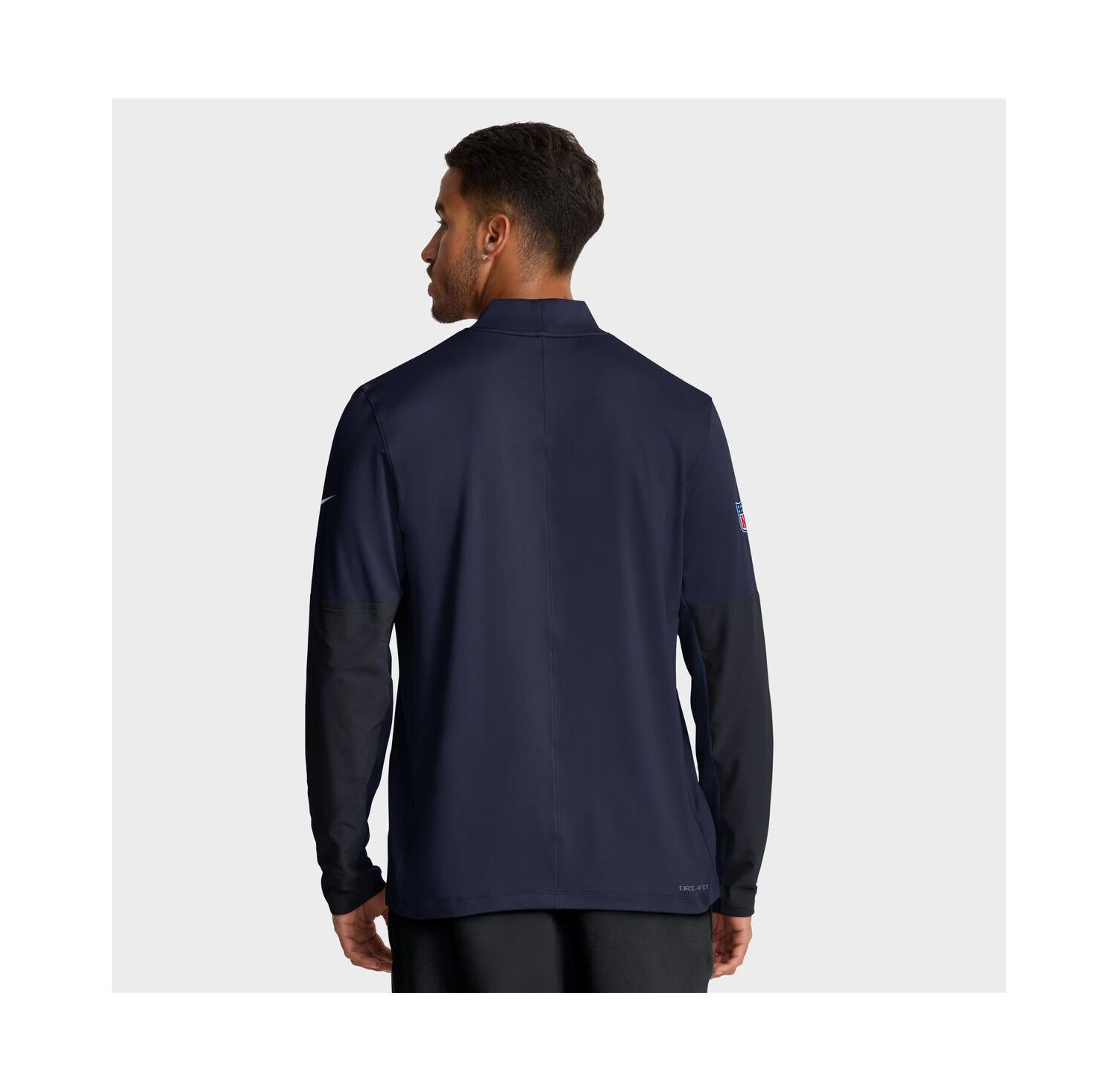Men's College Navy Seattle Seahawks Sideline Dri-FIT Half-Zip Pullover Sweatshirt