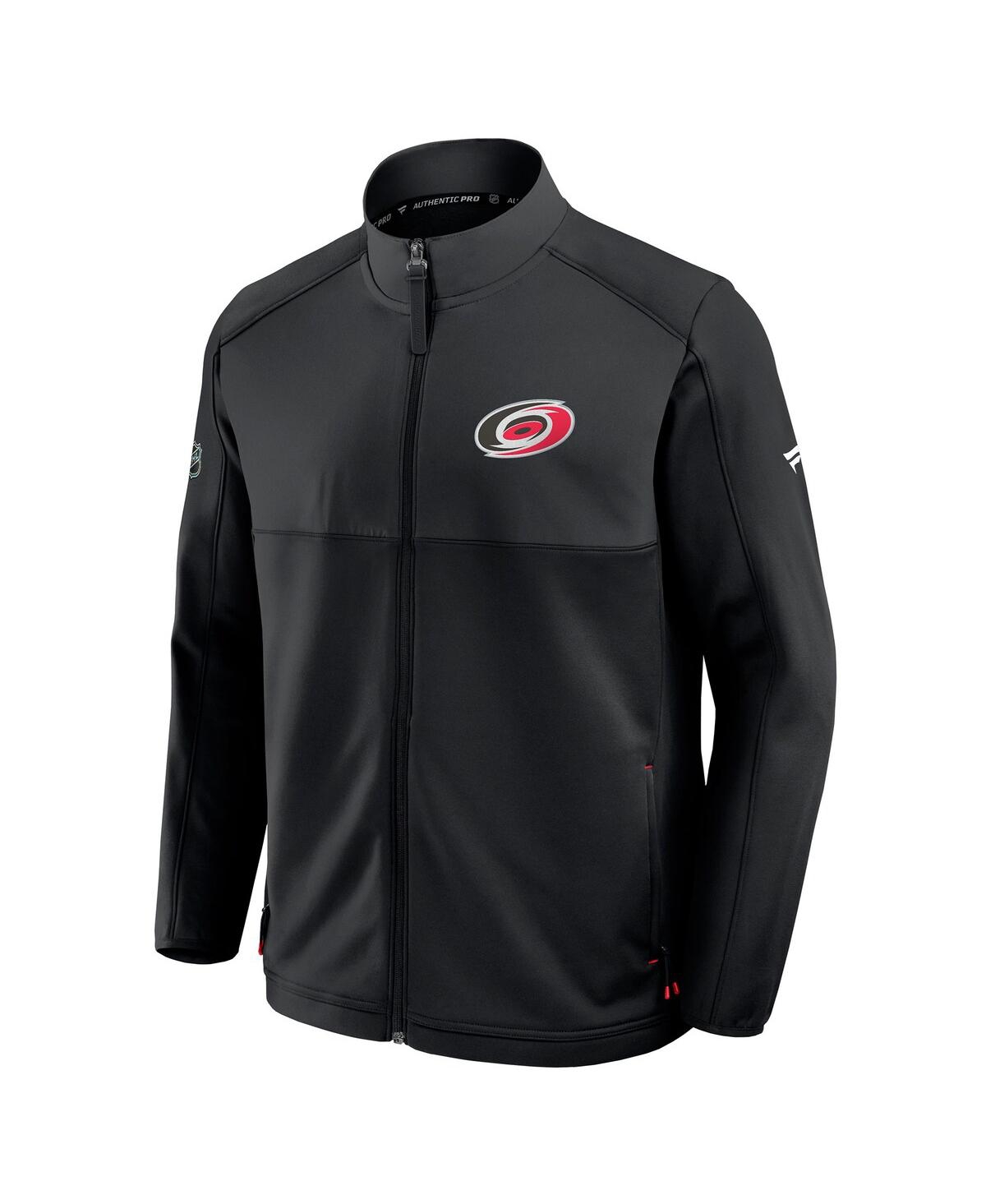 Men's Black Carolina Hurricanes Authentic Pro Rink Full-Zip Jacket