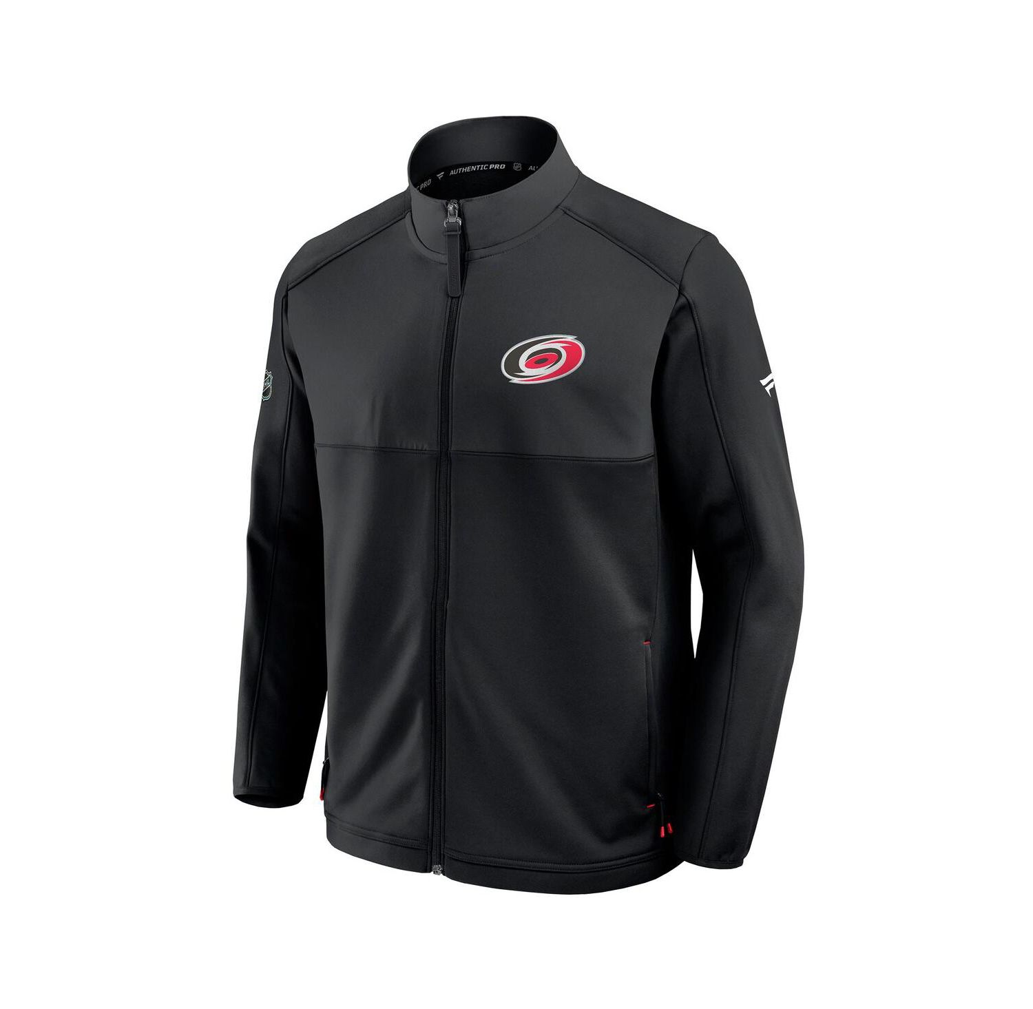 Men's Black Carolina Hurricanes Authentic Pro Rink Full-Zip Jacket
