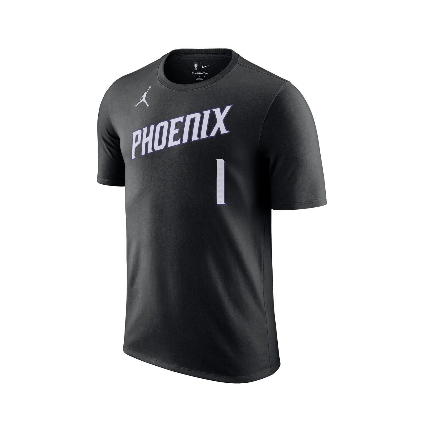 Футболка Jordan Devin Booker Black Phoenix Suns Name & Number - Statement Edition — фото 2