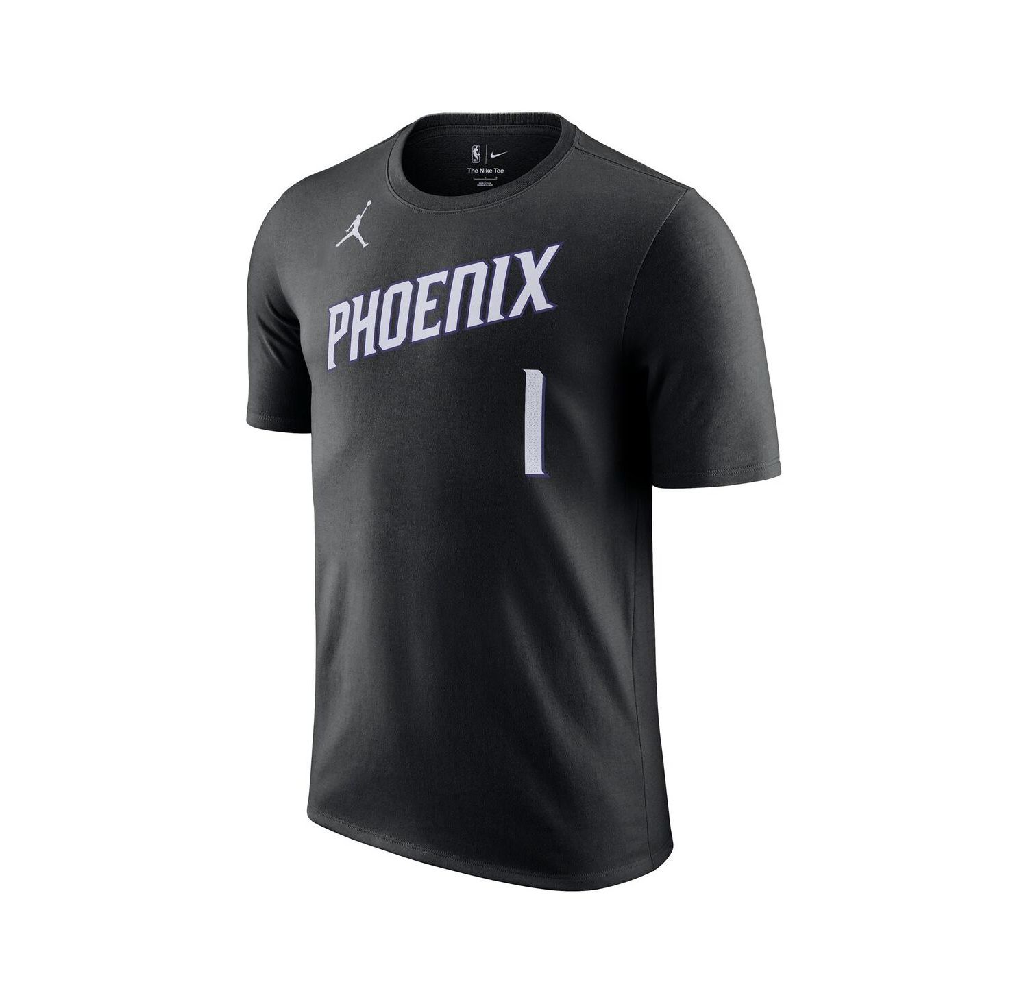 Men's and Women's Devin Booker Black Phoenix Suns Name & Number T-Shirt - Statement Edition