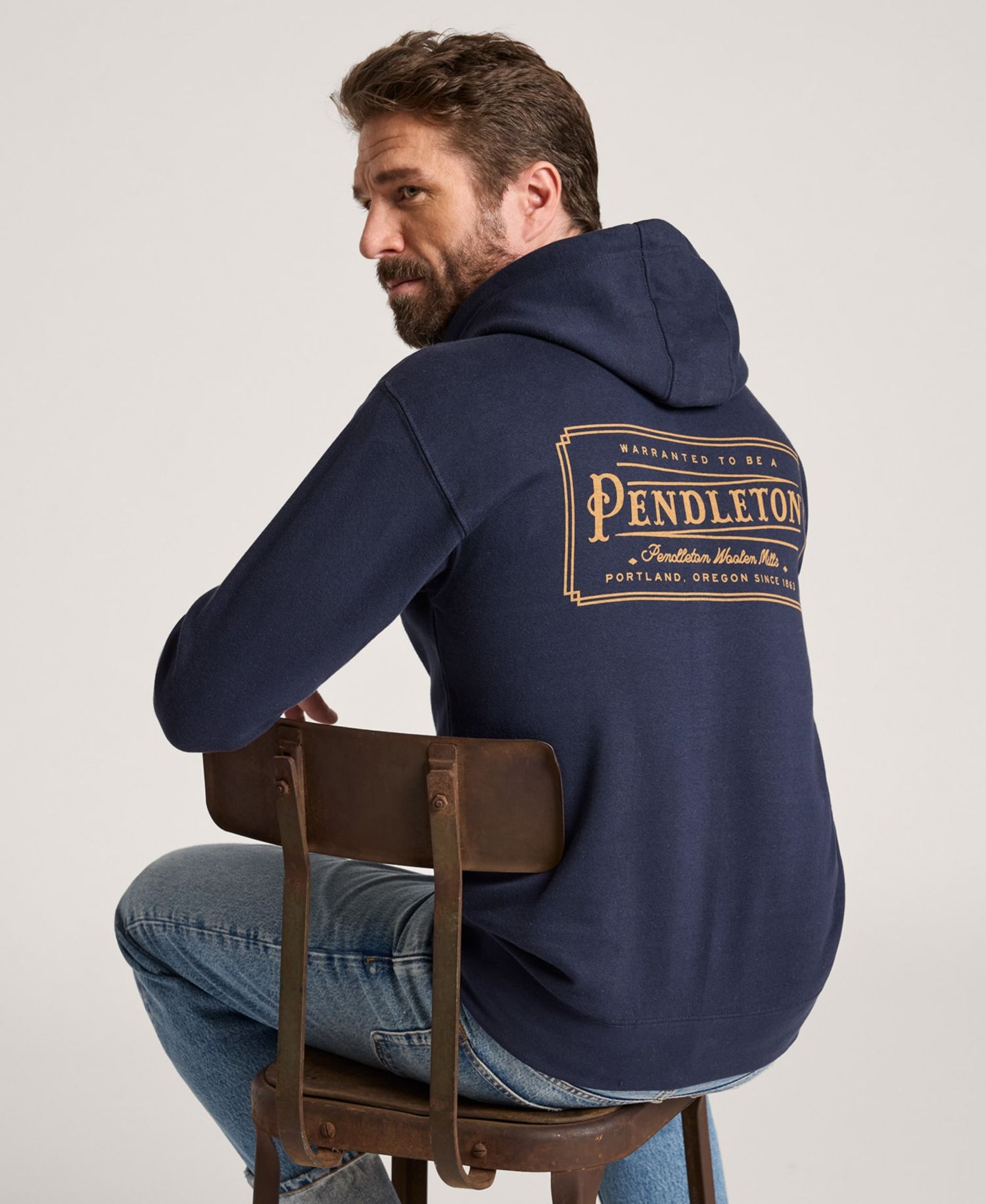 Men's Heritage Long-Sleeve Logo Graphic Hoodie
