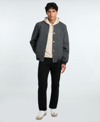 Men's Herringbone Bomber Jacket
