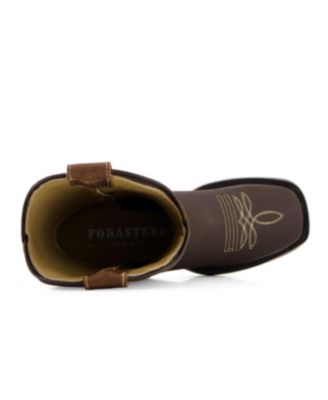 Women's Authentic Leather Flowers Embroidery Western Boots