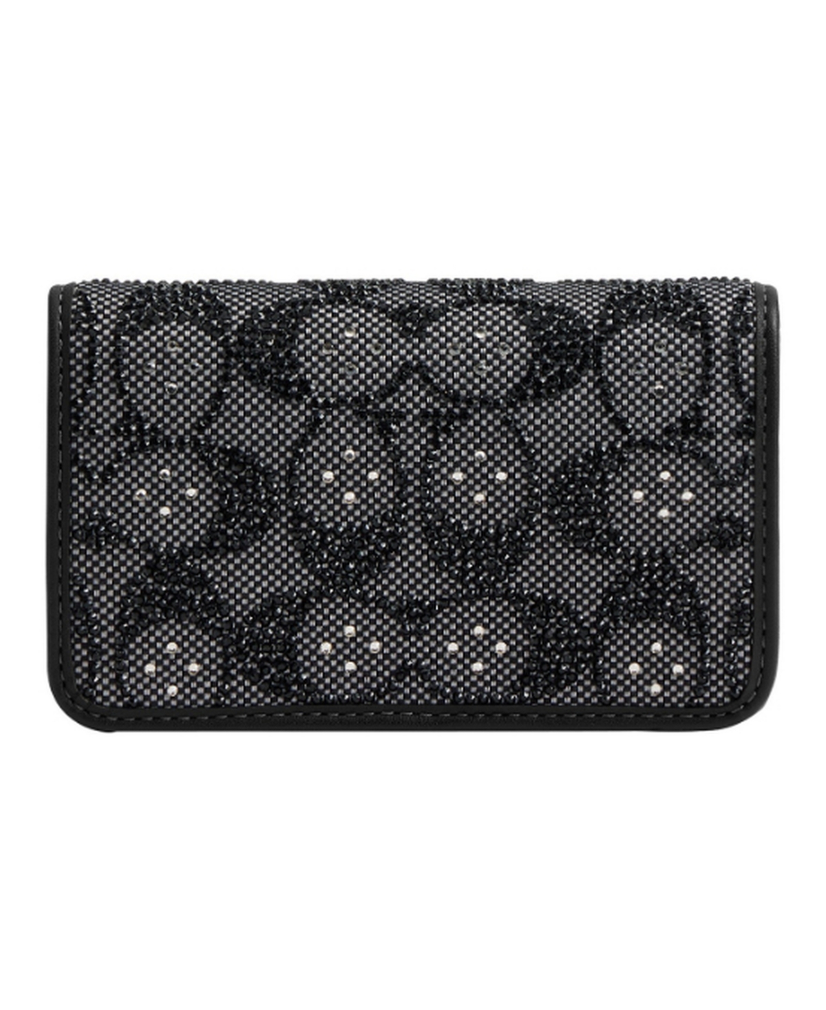 Coach Women's Crystal Signature Jacquard Essential Slim Card Case