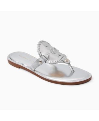 Collins Silver Metallic Nappa Leather Sandal