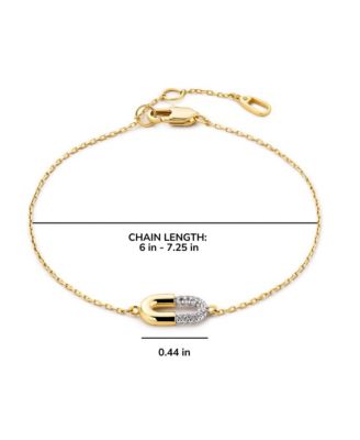 Gold Pendant - Blake Necklace Mini Micropave