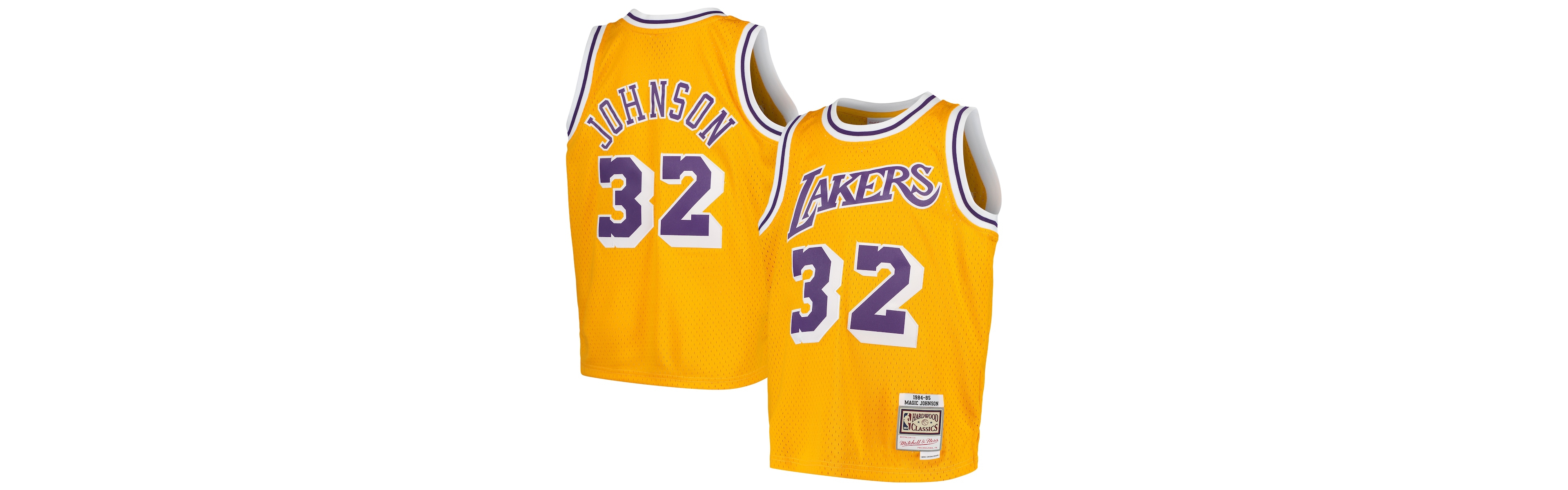 Mitchell & Ness Big Boys Magic Johnson Los Angeles Lakers Hardwood Classic Swingman Jersey