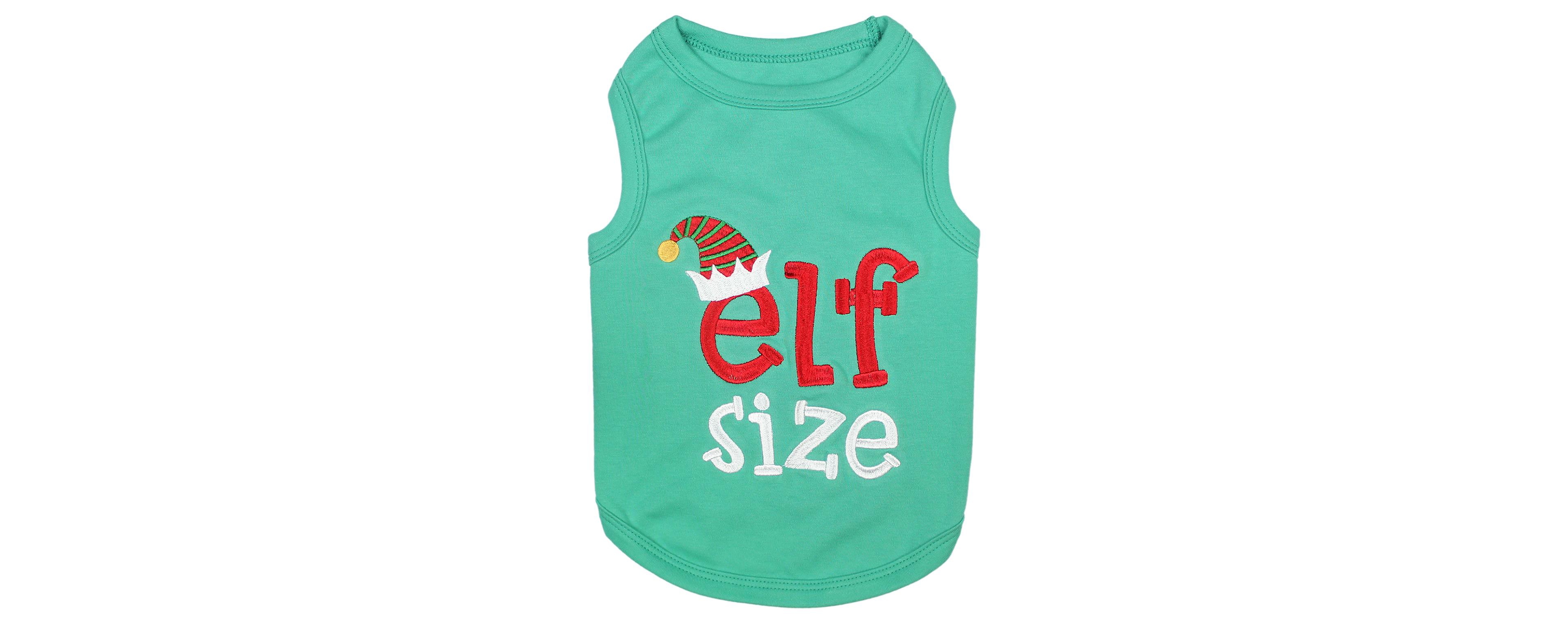Parisian Pet Elf Size Holiday Dog T-Shirt