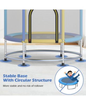 6-in-1 Kids Trampoline Combo 55'' Toddler Play Activity Center w/Hammock