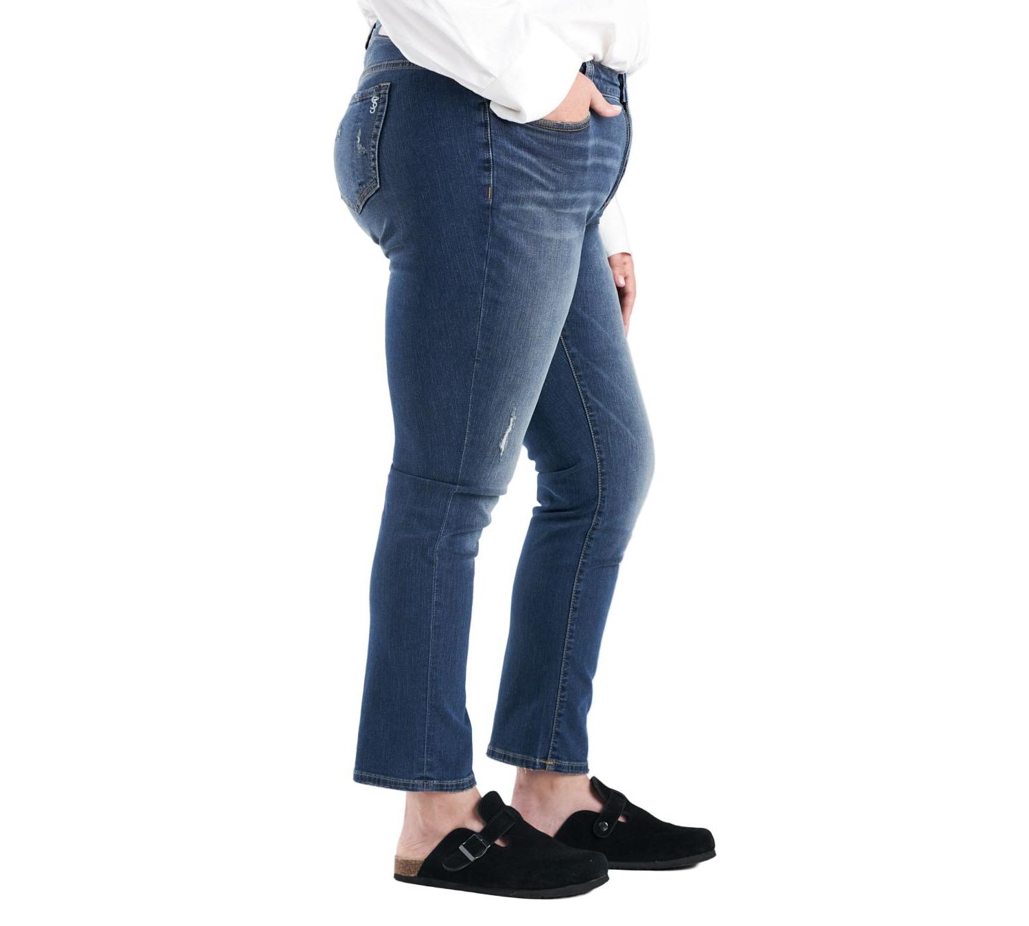 Women's Denim High Rise Straight Leg in 30" inseam - Maggie