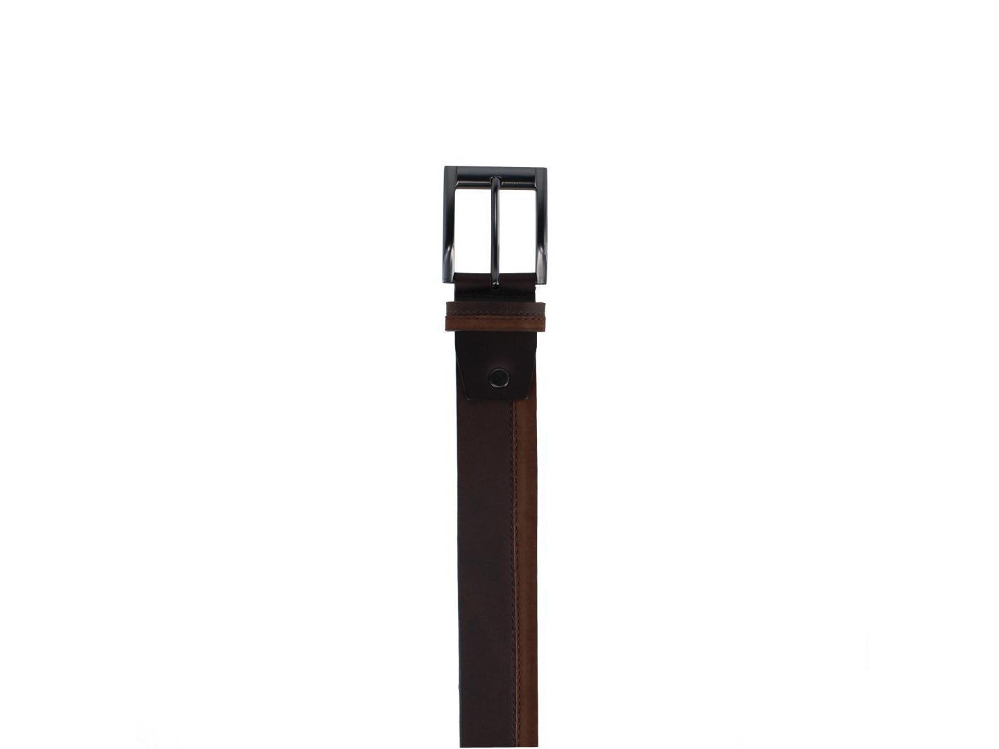 Мужской ремень TRAFALGAR Santiago Mixed Genuine Leather Stitched 38mm Casual Belt, цвет: Коричневый — фото 2