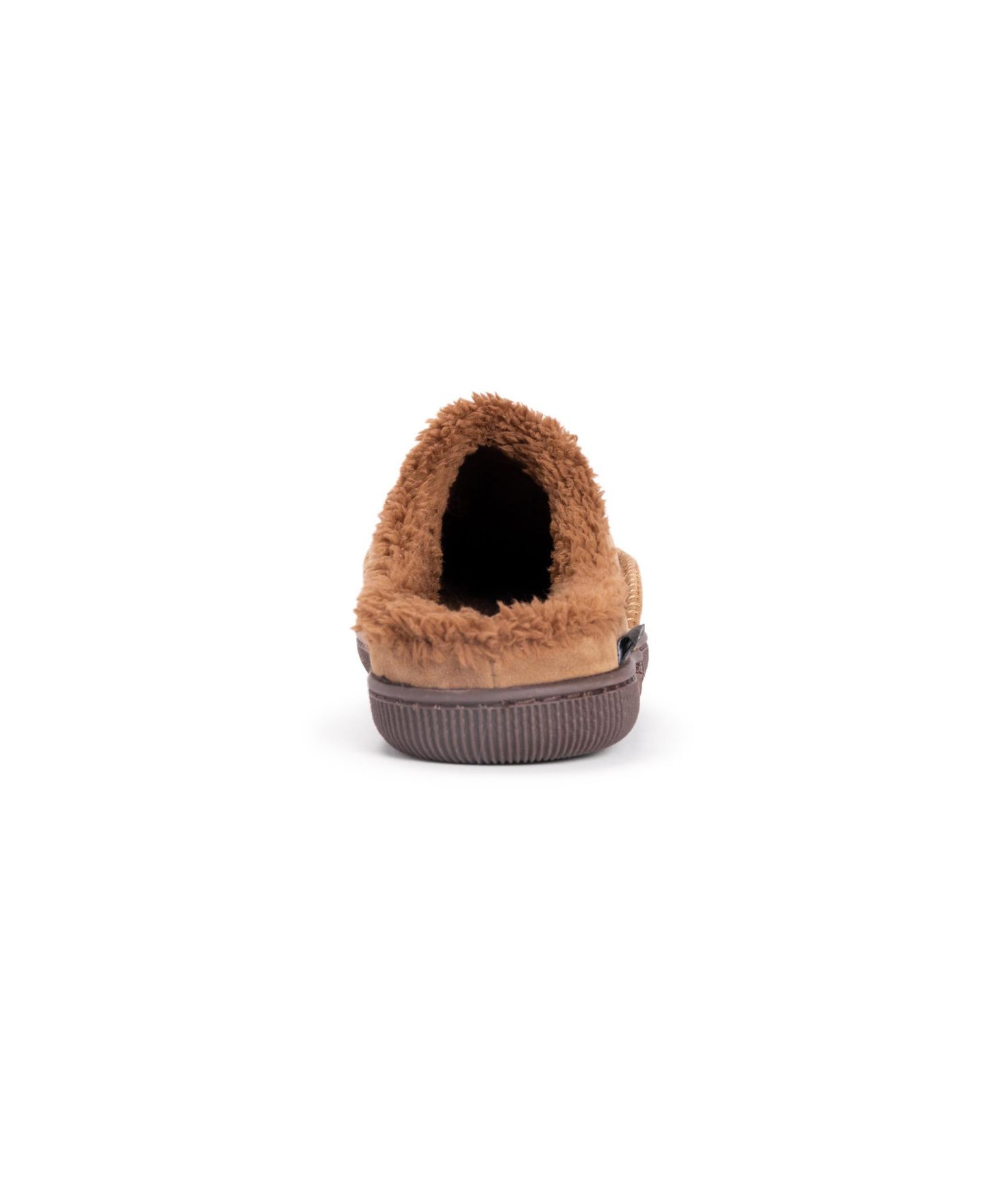 Мужские сабо MUK LUKS Faux Suede Clog Slippers, цвет: Верблюжий — фото 8