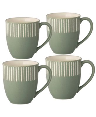 Set of 4 Colorwave Stripe Mugs