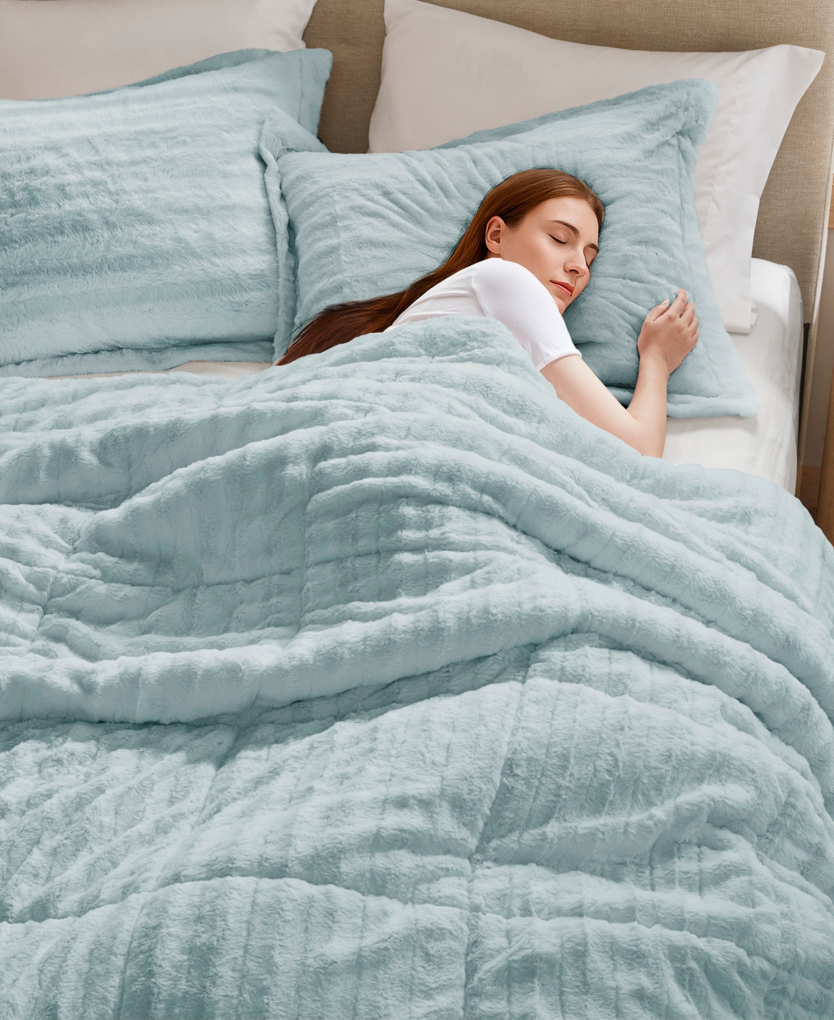 Madison Park Duke Reversible Faux Fur 3-Pc. Comforter Set