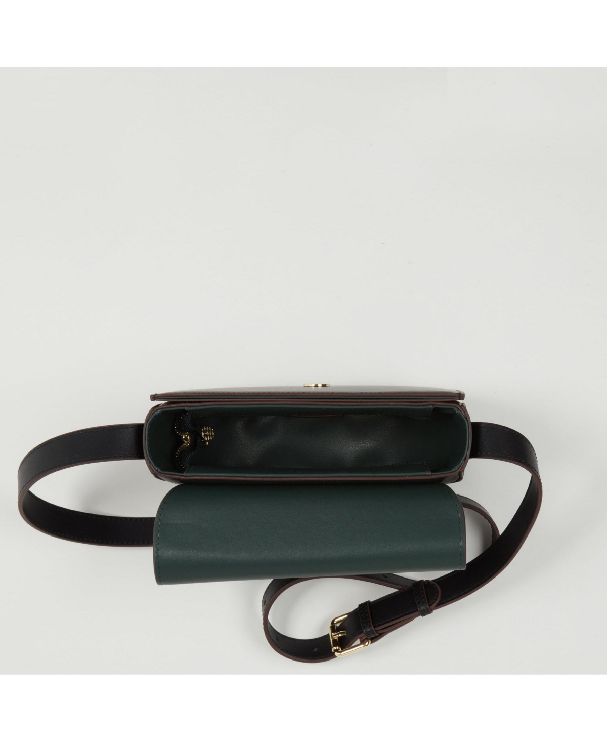 Small Leather Saddle Crossbody Bag