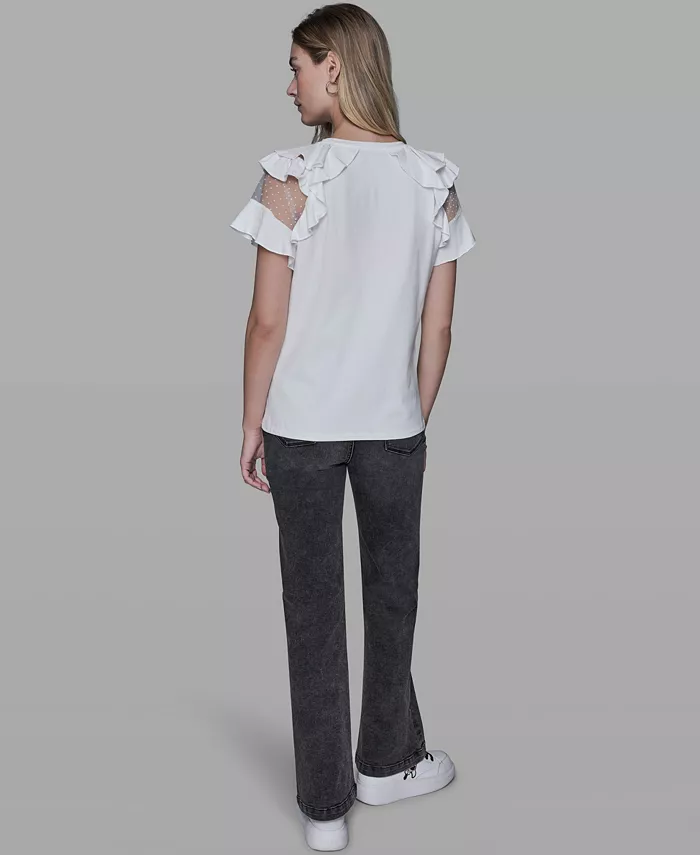 Women's Ruffle-Sleeve Pull-On Top - thumbnail 6