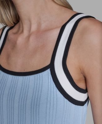 Women's Contrast Sleeveless Tank Top