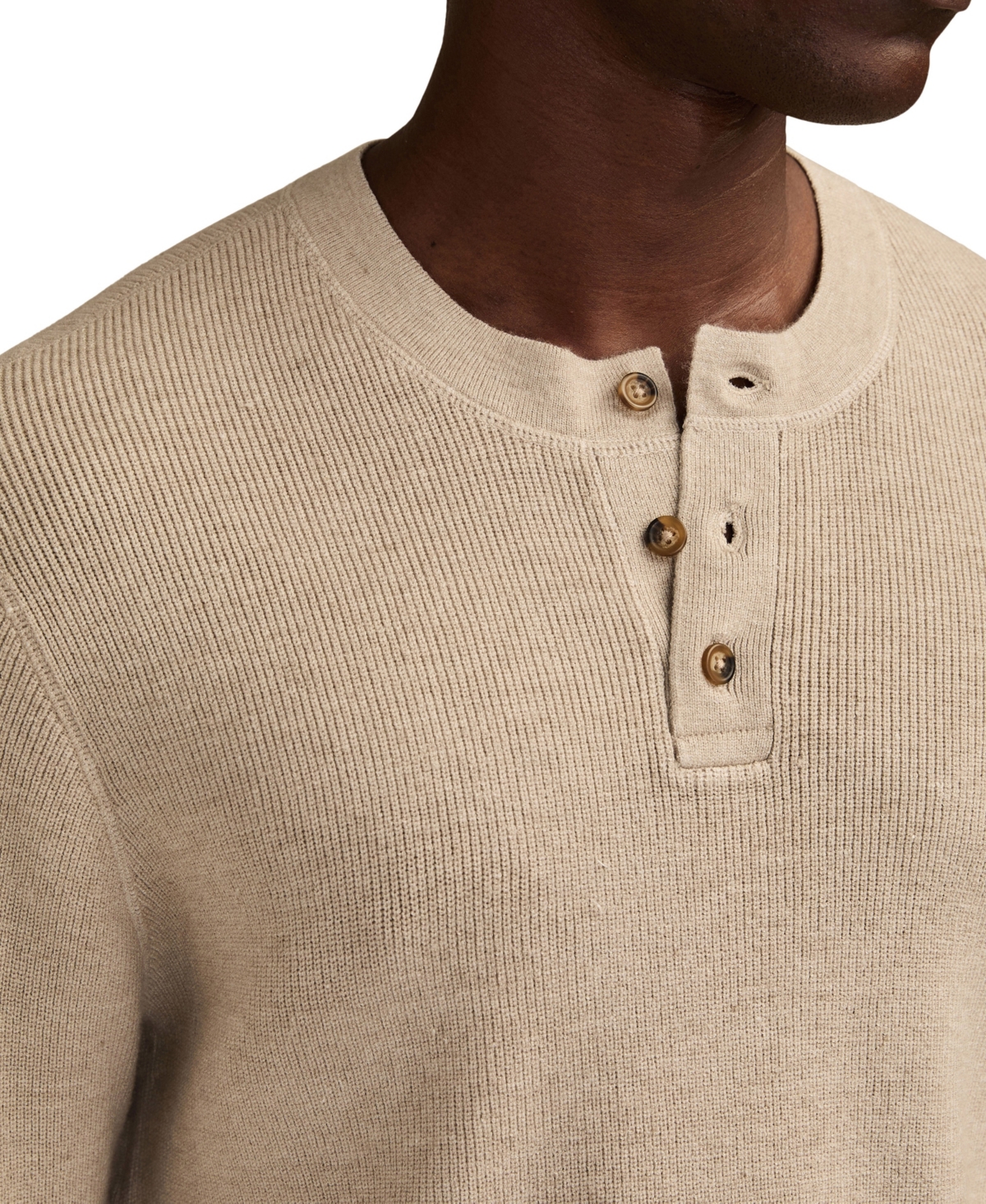 Lucky Brand Men's Henley Pullover Sweater