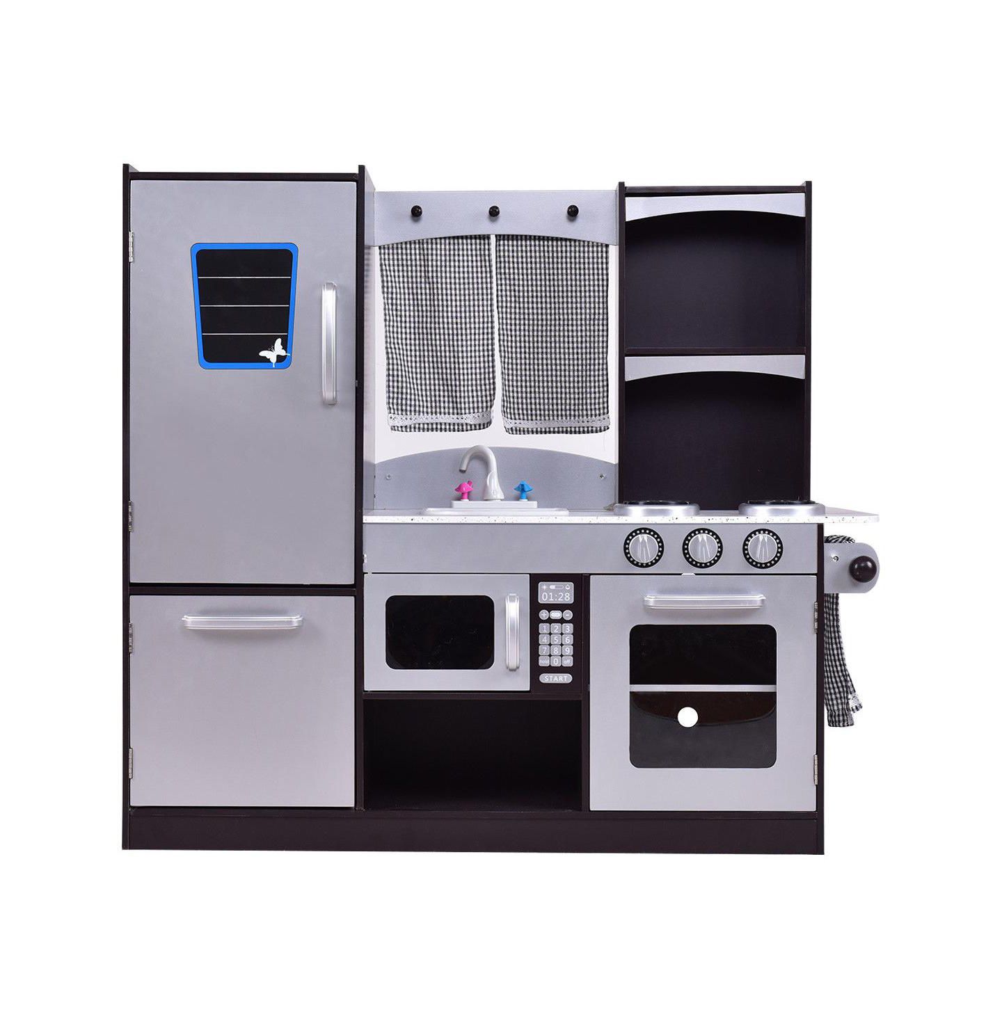 Детская игрушка SUGIFT Wooden Modern Play Kitchen, Ages 3+, цвет: Серебряный — фото 7