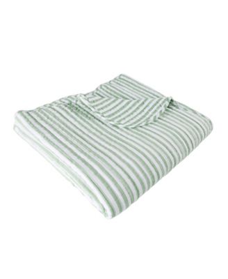 Martha Stripe Reversible Quilted Throw, 50" x 60"