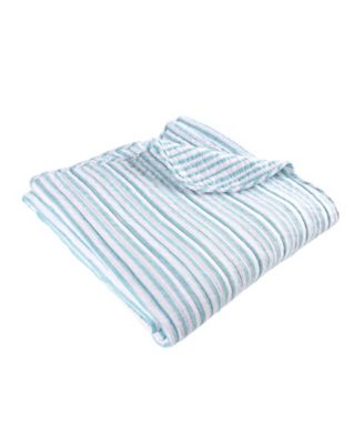 Martha Stripe Reversible Quilted Throw, 50" x 60"