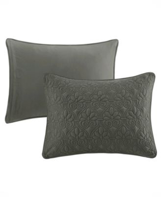 Quebec Open Corner Pleated Quilted Bedspread, King