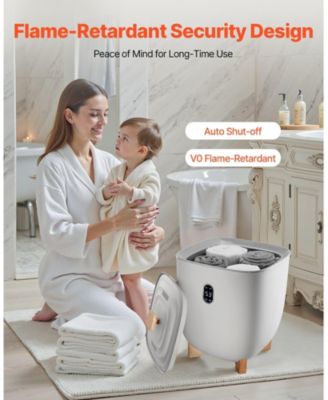 Towel Warmers for Bathroom, 25 L Towel Warmer Bucket with Auto Shut Off for Spa Fits up to 5 Oversized Bath Towels, Blankets, Clothes