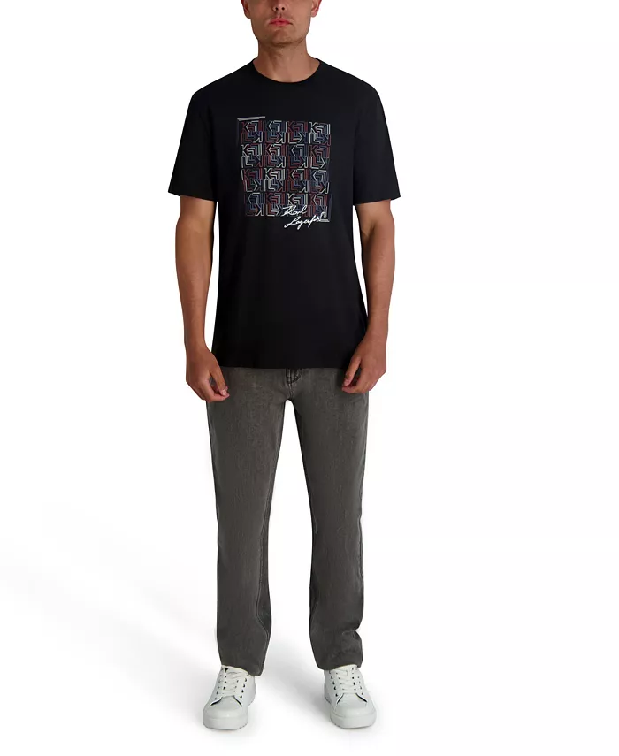 Men's Squared Print T-Shirt - thumbnail 7