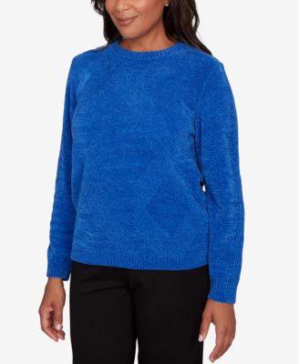 Women's  Classic Cable Chenille Pullover Sweater