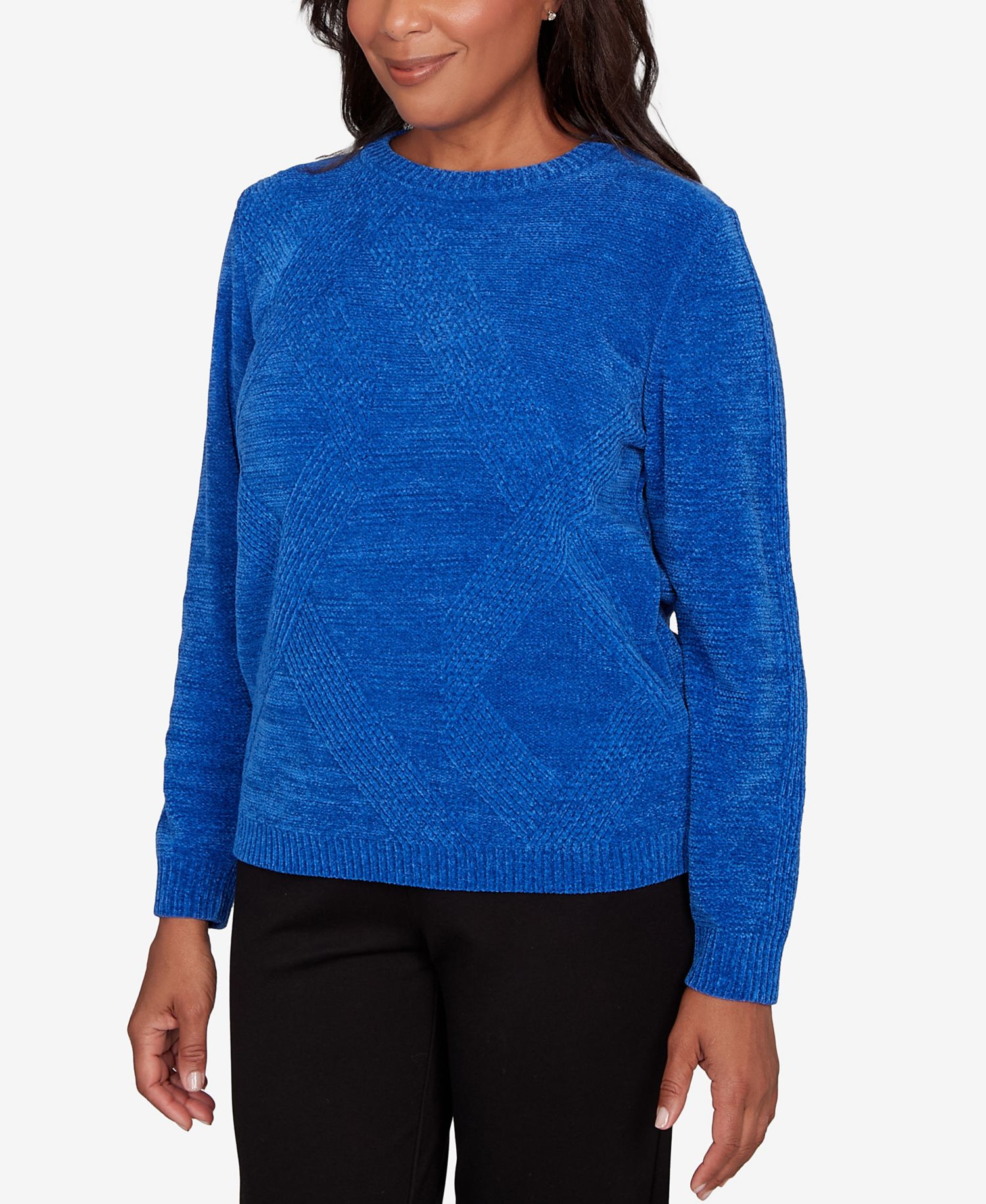 Women's Classic Cable Chenille Pullover Sweater