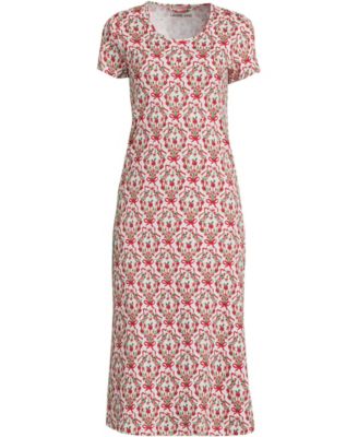 Women's Cotton Short Sleeve Midcalf Nightgown