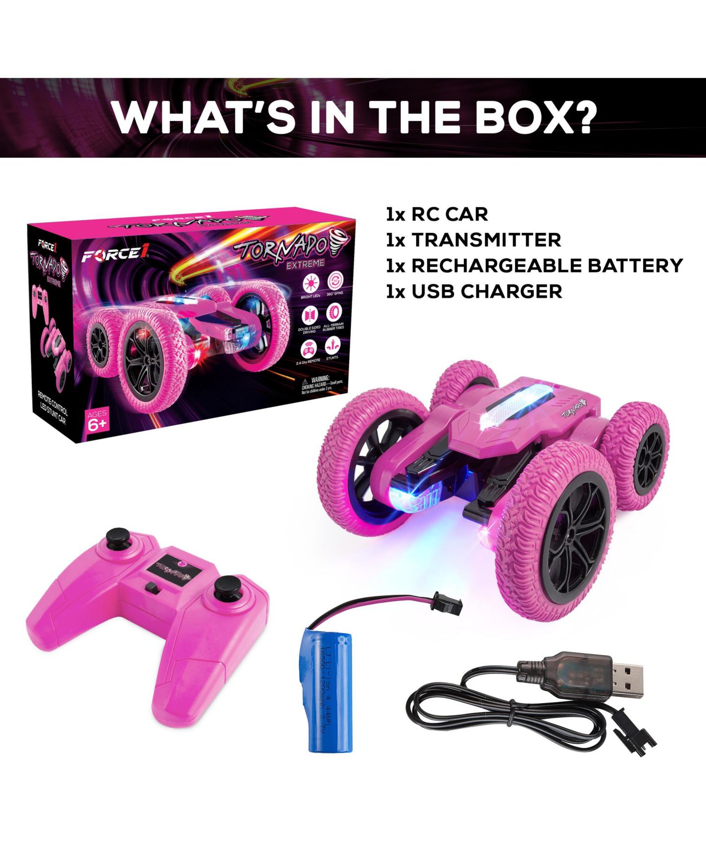 Детская игрушка USA Toyz Tornado Extreme Off-Road Stunt RC Car — фото 6