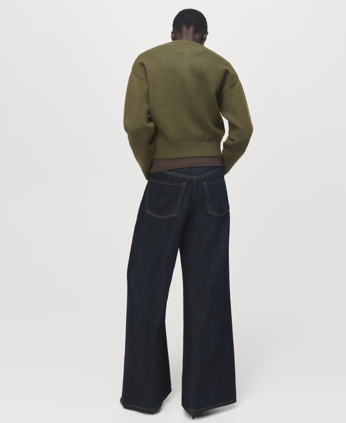 Mango Women's Buttons Chunky-Knit Cardigan