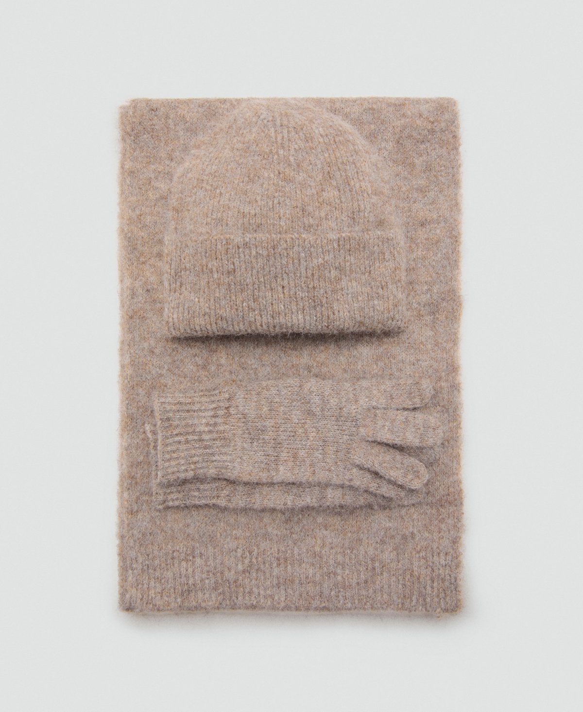 Mango Women's Plain Knitted Scarf