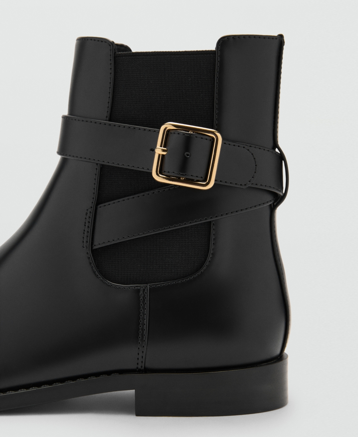 Mango Women's Elastic Panel And Buckle Ankle Boots