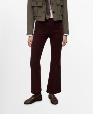 MANGO - Women's Corduroy Flared Jeans