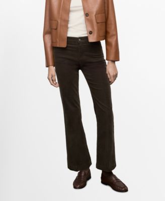 MANGO - Women's Corduroy Flared Jeans
