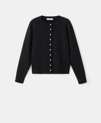MANGO - Women's Knitted Button Cardigan