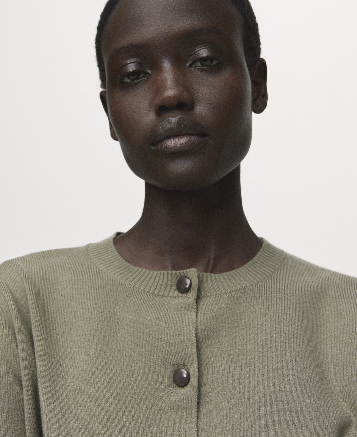 Mango Women's Knitted Button Cardigan