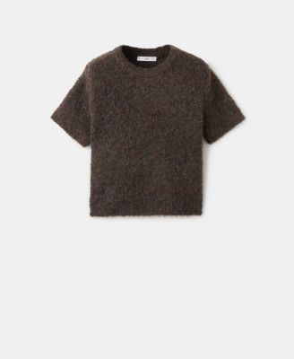 Women's Boucle Short-Sleeved Sweater