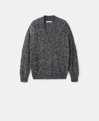 Women's Speckled V-Neck Sweater