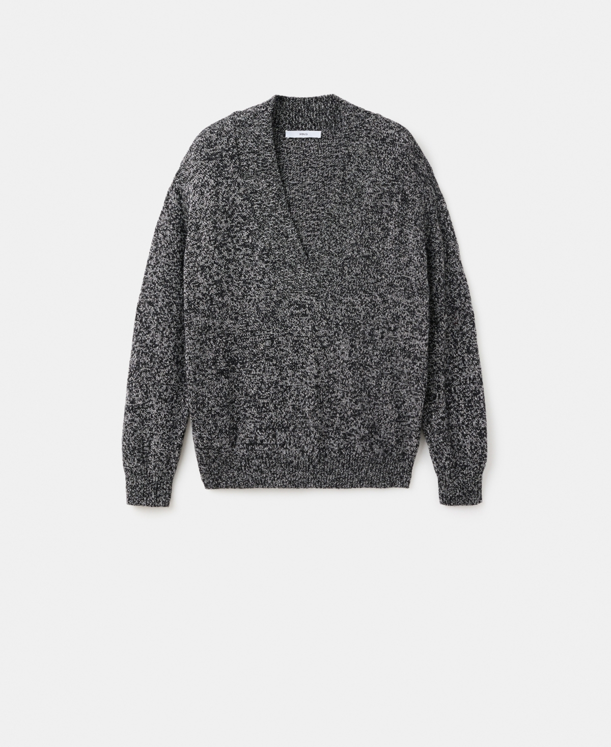 Mango Women's Speckled V-Neck Sweater