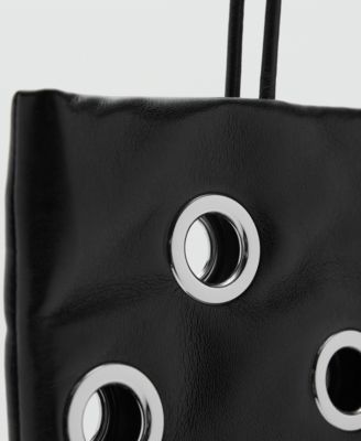 Women's Eyelets Detail Shoulder Bag