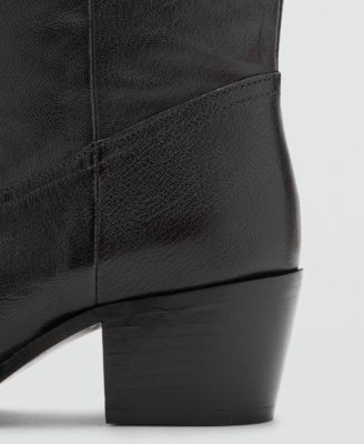 Women's Leather Pointed Ankle Boots